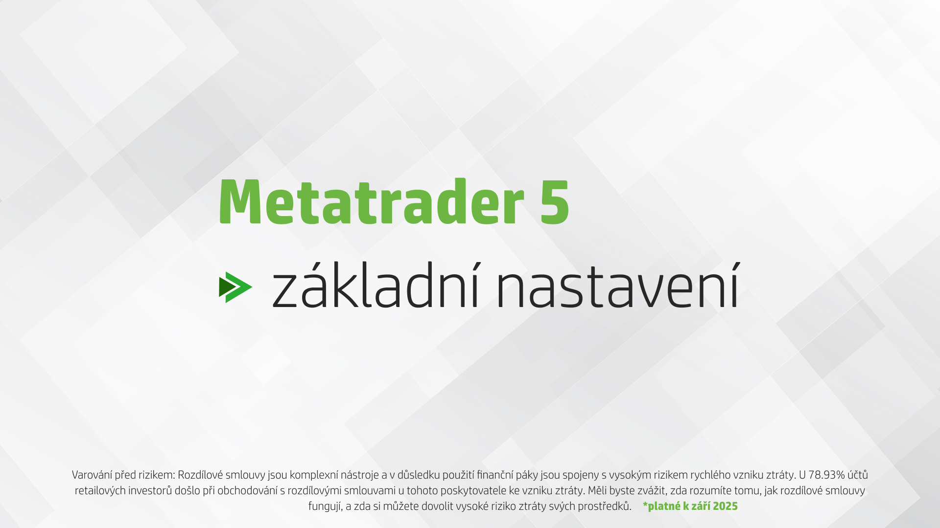 Wonderinterest | Základní nastavení