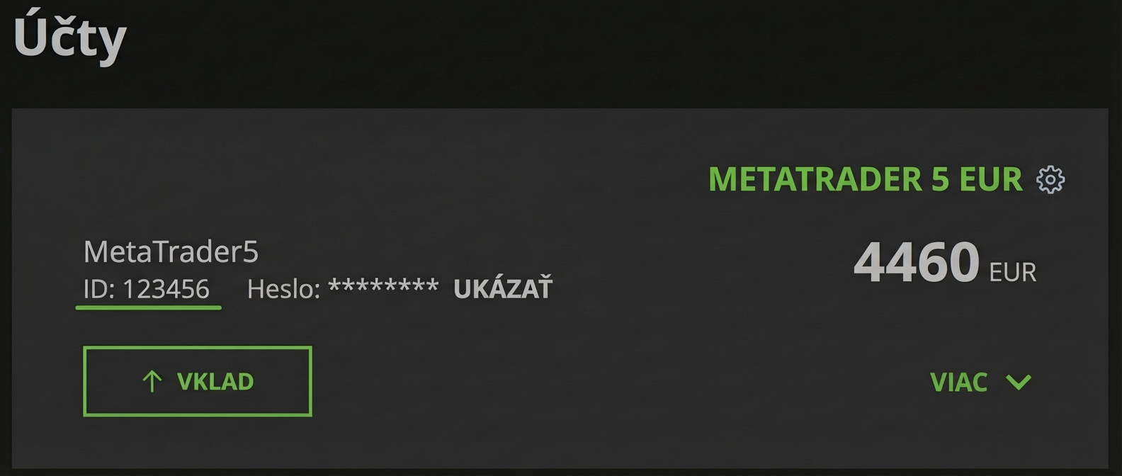 Client Zone - MetaTrader ID